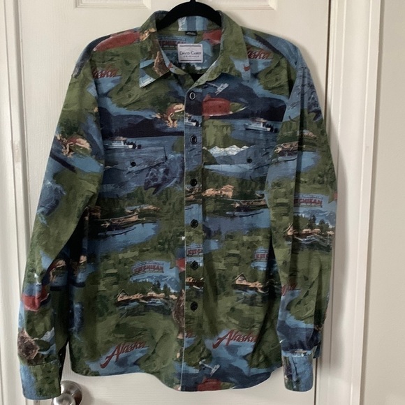 David Carey 100% Cotton Alaska Theme Shirt #200 - Picture 1 of 10